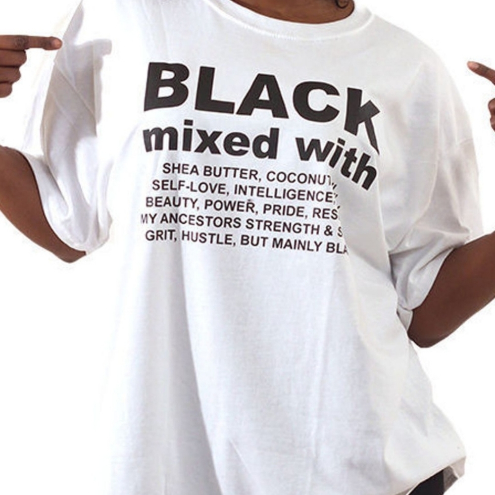 T-Shirt Black mixed with